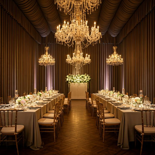 luxury wedding reception